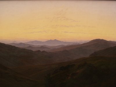 Duits: Het Reuzengebergte Reuzengebergte door Caspar David Friedrich