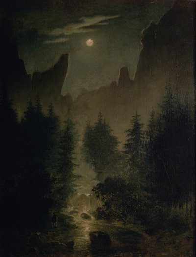 Duits: Uttewalder Grund door Caspar David Friedrich