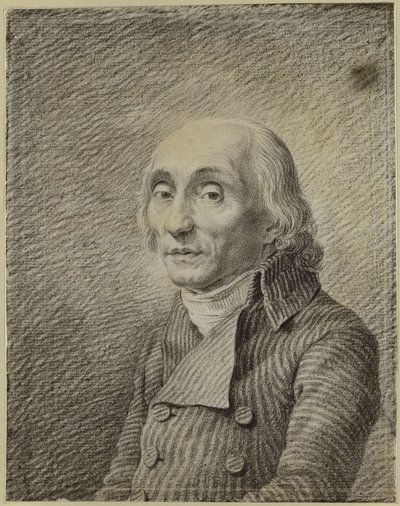 Portret van predikantenErnst Theodor Johann Brückner door Caspar David Friedrich