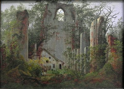 Ruïnes van klooster Eldena bij Greifswald door Caspar David Friedrich