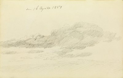 Studie van de wolk door Caspar David Friedrich