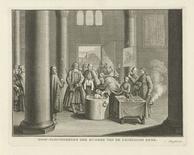 De doop in Rusland door Caspar Jacobsz. Philips