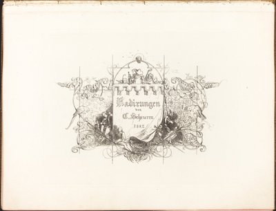 Radirungen door Caspar Johann Nepomuk Scheuren