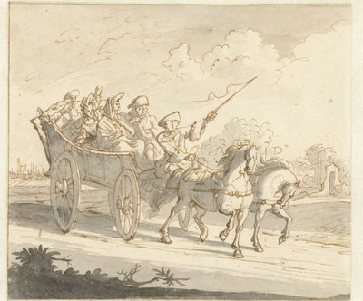 De boerenwagen door Caspar Luyken