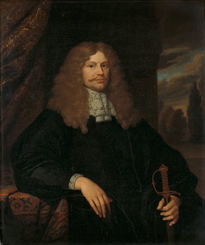 Portret van Cornelis Backer (1633-81), raadslid, schepen en kolonel van de Amsterdamse schutterij door Caspar Netscher