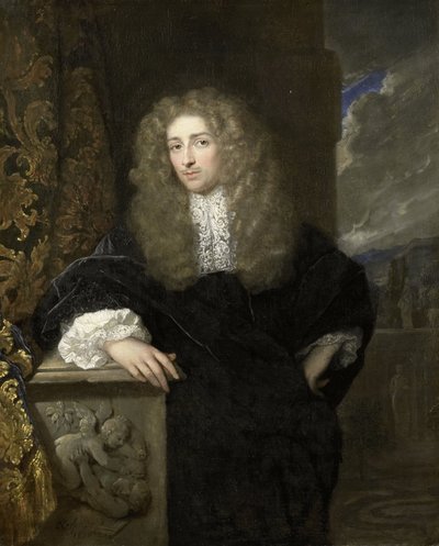 Portret van een man, mogelijk een lid van de familie van Citters door Caspar Netscher
