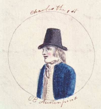 Karel I, ca. 1790 door Cassandra Austen