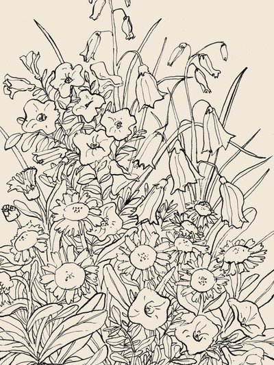 Wilde tuinbloemen door Catalina Somolinos