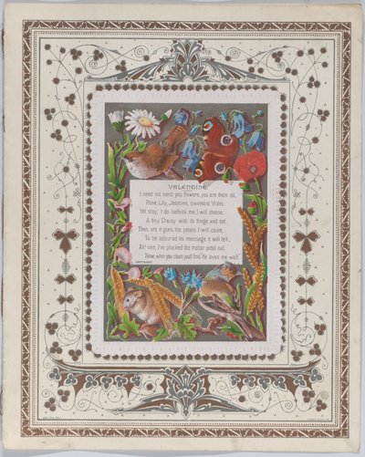 Valentijn, 1874 door Catherine Greenaway