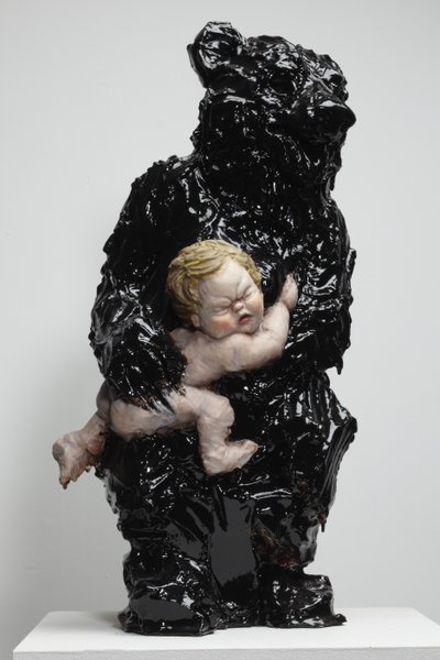 De vondeling, 2010 (jesmoniet, verf) door Cathie Pilkington