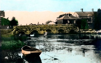 De oude brug, Christchurch, Dorset door Cavenders Ltd