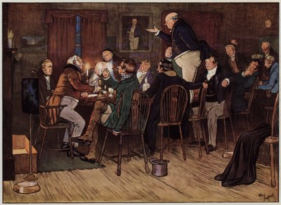 Illustratie voor The Pickwick Papers door Cecil Aldin door Cecil Charles Windsor Aldin