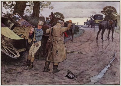 Illustratie voor The Pickwick Papers door Cecil Charles Windsor Aldin