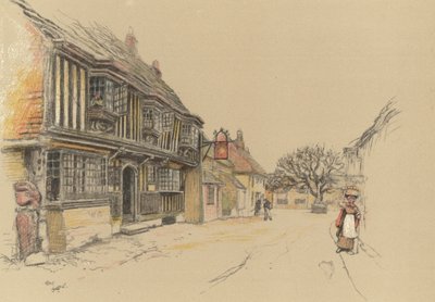 The Star Inn, Alfriston door Cecil Charles Windsor Aldin