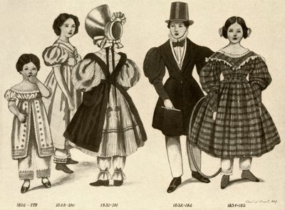 Kinderkleding uit 1820-1840 door Cecil W. Trout