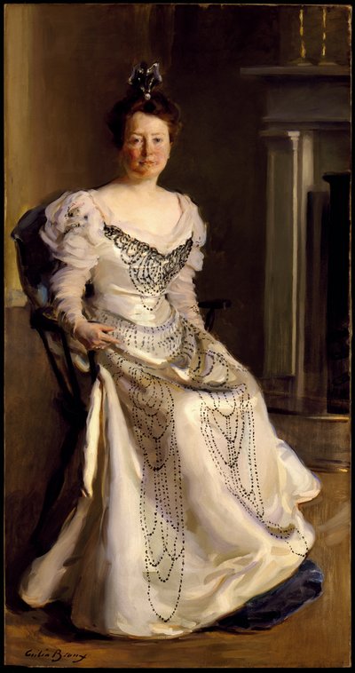 Mevrouw Robert Abbe, Catherine Amory Bennett, 1898-99 door Cecilia Beaux