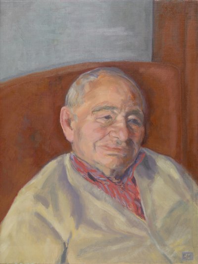 Colin Dexter OBE (schilderij) door Celia Montague