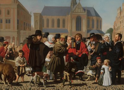 Diogenes op zoek naar een eerlijk man, 1652 door Cesar Boetius van Everdingen