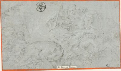 Kopie van Scène uit het Leven van Sulla fresco, in de Zaal van Saturnus, Pitti Paleis door Cesare Dandini