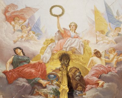Detail (Allegorie van Italië) door Cesare Mariani