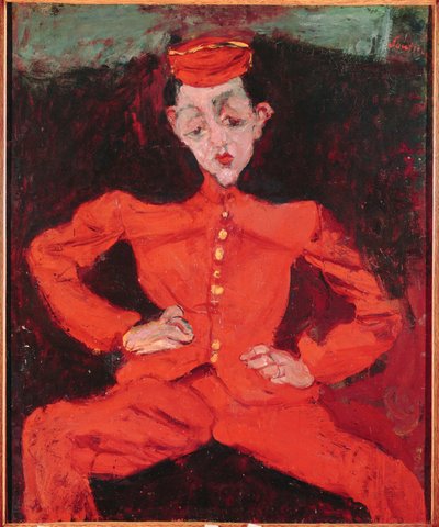 Le Groom, rond 1925 (olieverf op doek) door Chaim Soutine