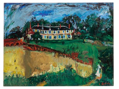 Oud huis nabij Chartres, ca. 1934 door Chaim Soutine