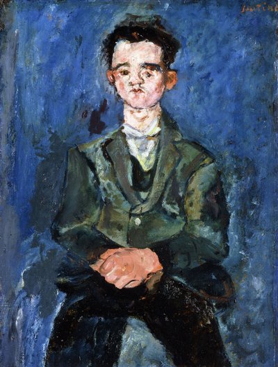 Portret van een jongen in blauw, 1928 door Chaim Soutine