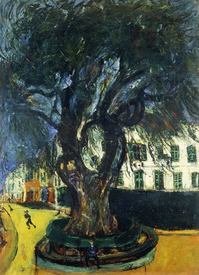 De boom in Vence, ca. 1929 door Chaim Soutine