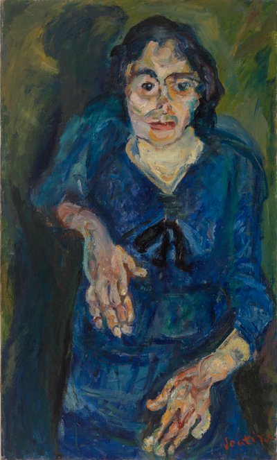 Vrouw in Blauw door Chaim Soutine