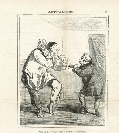 Illustratie van Cham (1819-1879) in Le Charivari door Amédée de Noé