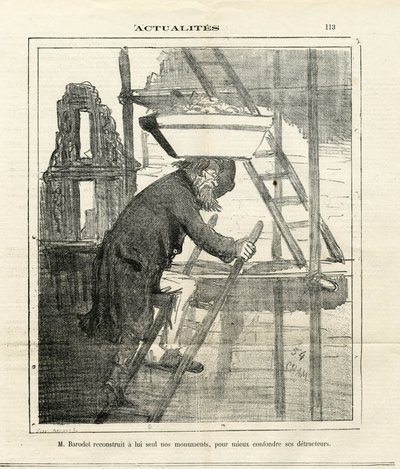 Illustratie van Cham (1819-1879) in Le Charivari door Amédée de Noé