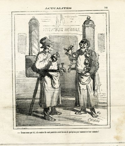 Illustratie van Cham (1819-1879) in Le Charivari door Amédée de Noé