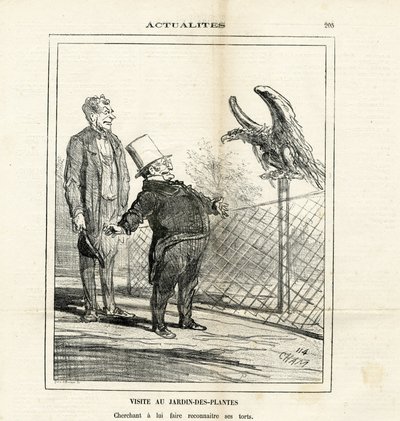 Illustratie van Cham in The Charivari door Amédée de Noé