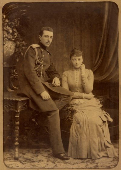 Grootvorst Michael Michailovitsj van Rusland en Grootvorstin Anastasia Michailovna van Rusland door Charles Bergamasco