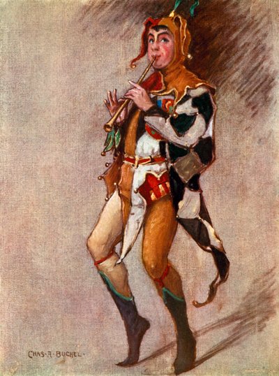 Driekoningenavond: Feste, De Clown, Mr Courtice Pounds door Charles A. Buchel