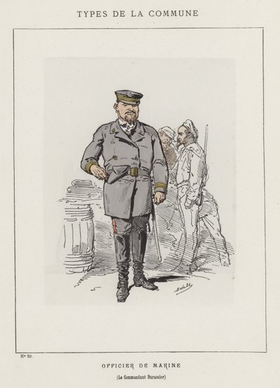 Marineofficier, Le Commandant Durassier door Charles Albert d Arnoux Bertall