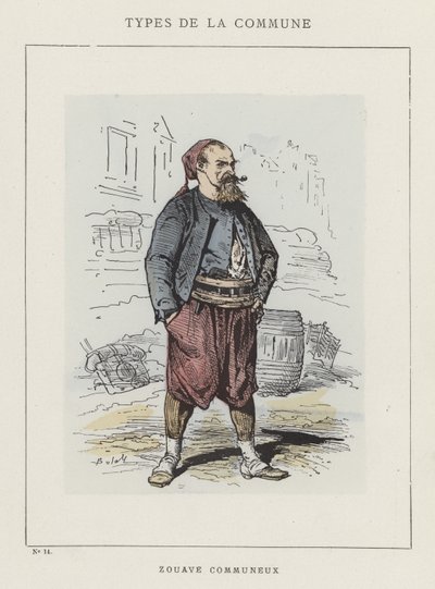 Zouave Communeux door Charles Albert d Arnoux Bertall