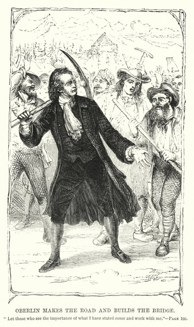 Oberlin maakt de weg en bouwt de brug door Charles Altamont Doyle