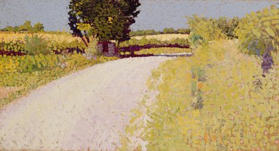 Pad op het platteland, ca. 1886 door Charles Angrand