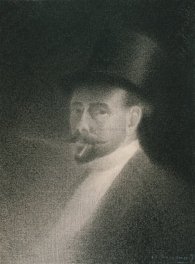 Zelfportret, 1892 door Charles Angrand