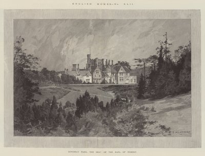 Cowdray Park, de zetel van de Graaf van Egmont door Charles Auguste Loye