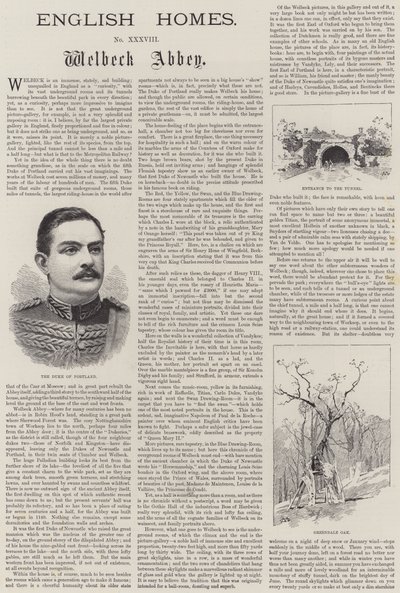 Engelse huizen, Welbeck Abbey door Charles Auguste Loye