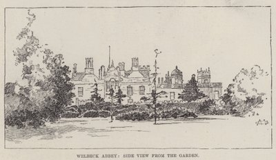 Engelse huizen, Welbeck Abbey door Charles Auguste Loye