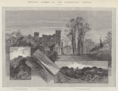 Kasteel Hawarden door Charles Auguste Loye