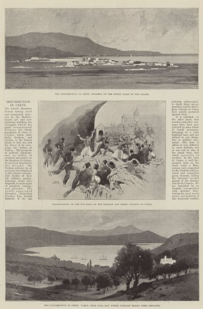 Opstand op Kreta door Charles Auguste Loye