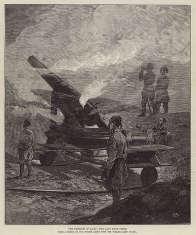De verdediging van Kars, het laatste schot door Charles Auguste Loye