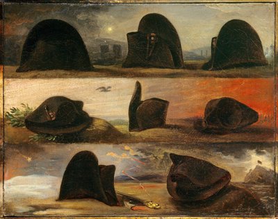 De tijdperken van Napoleon I of het leven van Napoleon in acht hoeden door Charles Auguste Steuben