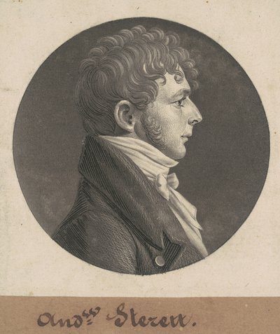 Andrew Sterett door Charles B. J. Févret de Saint Mémin