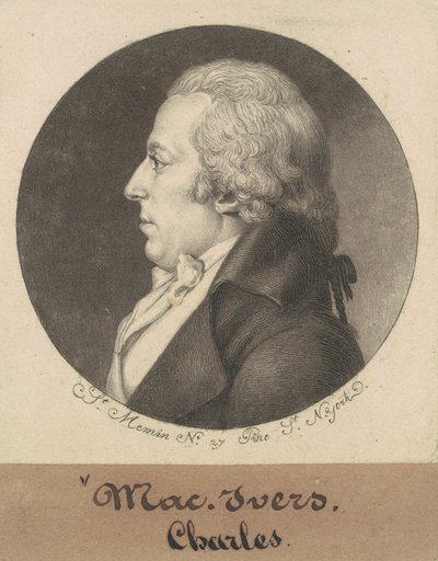 Charles McEvers door Charles B. J. Févret de Saint Mémin