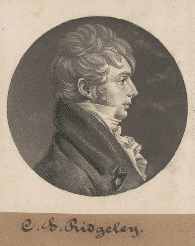 Charles Sterett Ridgely door Charles B. J. Févret de Saint Mémin
